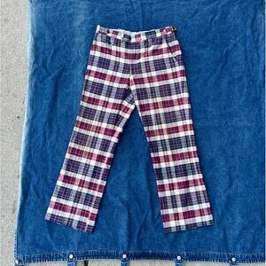 50s Norman Hilton Falcone Borelli custom tailored plaid trousers